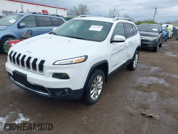 2014 Jeep Cherokee Limited with VIN 1C4PJMDB2EW281396, listed as a IAAI auction lot 42075036 with 113,578 mi miles and . Bid and sale history available at DreamBid. Image 17.