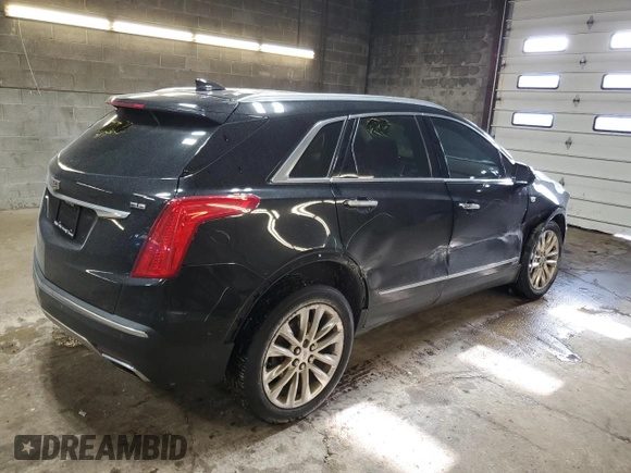 2017 Cadillac XT5 Platinum AWD with VIN 1GYKNFRS2HZ127285, listed as a Copart auction lot 83945154 with 93,191 mi miles and Salvage Title. Bid and sale history available at carsss.com. Image 3.