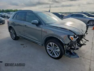 2024 Audi Q3 S line Premium Plus with VIN WA1EECF33R1047616, listed as a Copart auction lot 60154045 with 12,626 mi miles and Salvage title. Bid and sale history available at DreamBid. Image 4.
