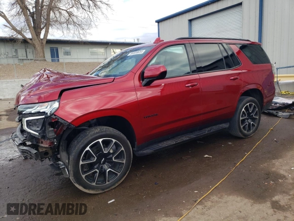 2023 Chevrolet Tahoe RST with VIN 1GNSKRKD7PR220840, listed as a Copart auction lot 86608654 with 44,628 mi miles and Salvage title. Bid and sale history available at DreamBid. Image 1.