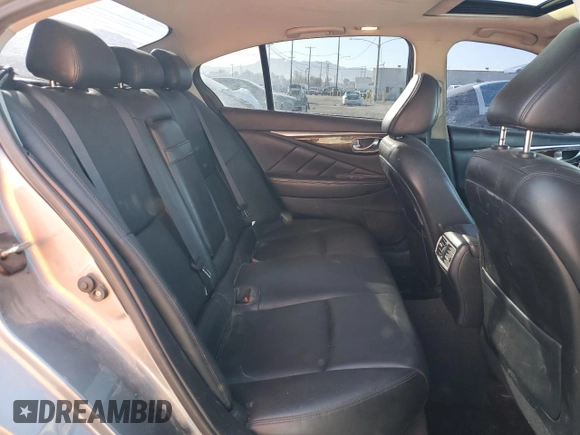 2019 Infiniti Q50 Luxe with VIN JN1EV7AP8KM514379, listed as a Copart auction lot 46948985 with 103,756 mi miles and Salvage title. Bid and sale history available at DreamBid. Image 11.