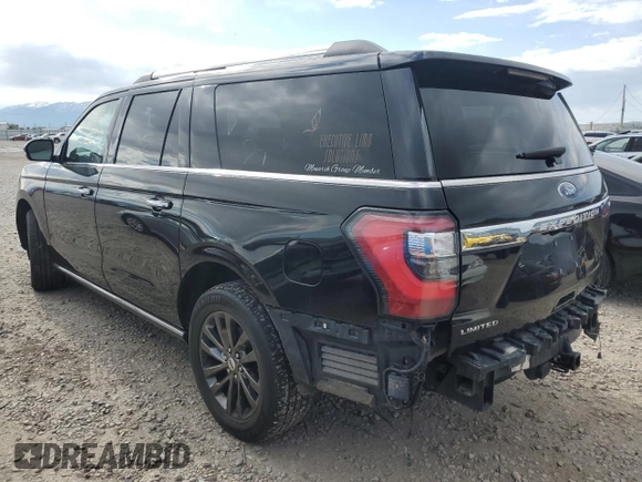 2020 Ford Expedition Max Limited z VIN 1FMJK2AT9LEA21564, wystawiony jako Copart lot #57528845 z przebiegiem 216 892 mil mil oraz Szkoda całkowita • Salvage title. Historia ofert i sprzedaży dostępna na DreamBid. Obrazek 2.