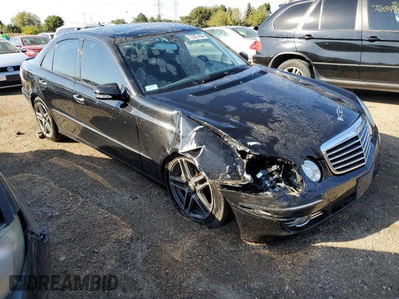 2007 Mercedes-Benz E 550 with VIN WDBUF72X37B169817, listed as a Copart auction lot 72327404 with 79,309 mi miles and Salvage Title. Bid and sale history available at DreamBid. Image 4.