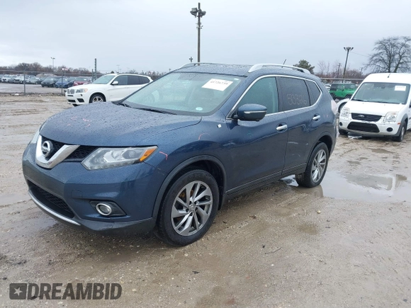 2015 Nissan Rogue SV with VIN 5N1AT2MV2FC792815, listed as a IAAI auction lot 41726739 with 206,296 mi miles. Bid and sale history available at carsss.com. Image 2.