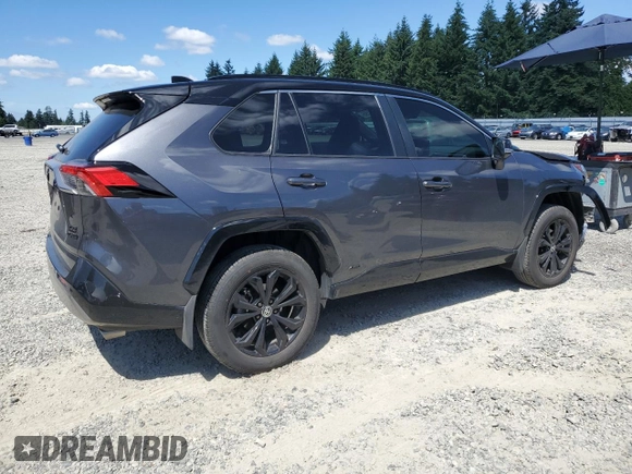 2024 Toyota RAV4 Hybrid XSE with VIN JTME6RFV2RJ047582, listed as a Copart auction lot 63658395 with 26,345 mi miles and Salvage title. Bid and sale history available at DreamBid. Image 3.
