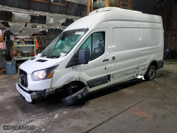 2019 Ford Transit Van with VIN 1FTYR2XM6KKB12600, listed as a Copart auction lot 83951164 with 115,090 mi miles and Salvage Title. Bid and sale history available at carsss.com. Image 1.