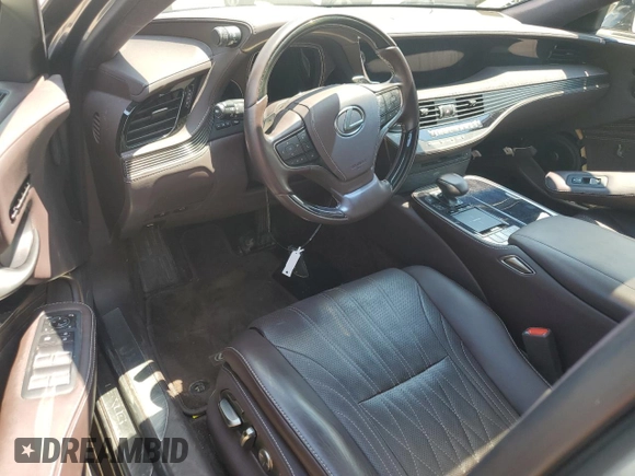 2019 Lexus LS 500 with VIN JTHC51FF7K5007211, listed as a Copart auction lot 59156954 with Not provided miles and Salvage title. Bid and sale history available at DreamBid. Image 8.