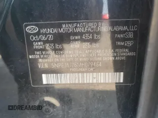 2021 Hyundai Sonata SEL Plus with VIN 5NPEJ4J28MH079484, listed as a Copart auction lot 52587065 with 77,717 mi miles and Salvage Title. Bid and sale history available at DreamBid. Image 12.