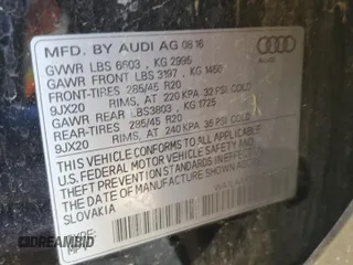 2017 Audi Q7 Premium Plus with VIN WA1LAAF76HD024676, listed as a Copart auction lot 47550225 with 84,920 mi miles and Salvage Title. Bid and sale history available at carsss.com. Image 15.