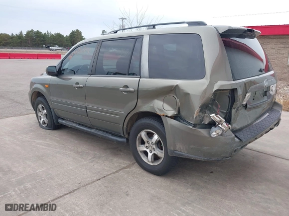 2007 Honda Pilot EX-L with VIN 2HKYF18767H538207, listed as a IAAI auction lot 41747624 with 214,026 mi miles. Bid and sale history available at carsss.com. Image 3.