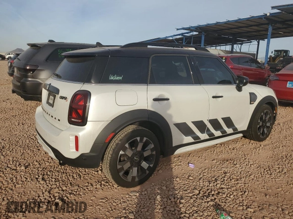 2023 MINI Countryman Cooper S z VIN WMZ53BR07P3R00916, wystawiony jako Copart lot #84349324 z przebiegiem 27 832 mil mil oraz Szkoda całkowita • Salvage title. Historia ofert i sprzedaży dostępna na DreamBid. Obrazek 3.