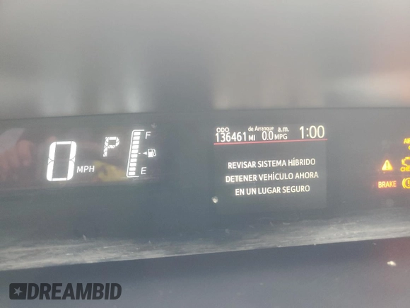 2015 Toyota Prius One with VIN JTDKDTB34F1101938, listed as a Copart auction lot 51295095 with 136,461 mi miles and Salvage Title. Bid and sale history available at carsss.com. Image 9.