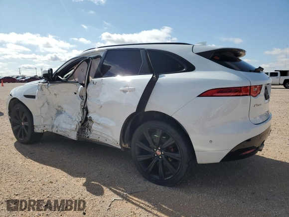 2019 Jaguar F-Pace S with VIN SADCM2FV2KA358900, listed as a Copart auction lot 55608875 with Not provided miles and Salvage title. Bid and sale history available at DreamBid. Image 2.