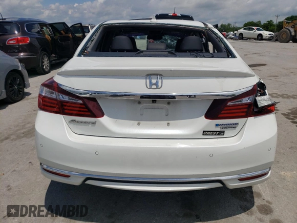 2017 Honda Accord Touring with VIN JHMCR6F7XHC018105, listed as a Copart auction lot 58632345 with 116,930 mi miles and Salvage title. Bid and sale history available at DreamBid. Image 6.