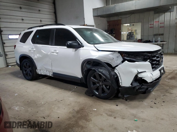2023 Honda Pilot Sport with VIN 5FNYG1H37PB053776, listed as a Copart auction lot 83002744 with 66,186 mi miles and Salvage Title. Bid and sale history available at carsss.com. Image 4.