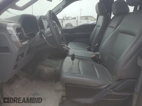 2023 Ford F-150 XL with VIN 1FTEX1CP0PKE02275, listed as a Copart auction lot 43186685 with 50,745 mi miles and Salvage title. Bid and sale history available at DreamBid. Image 7.