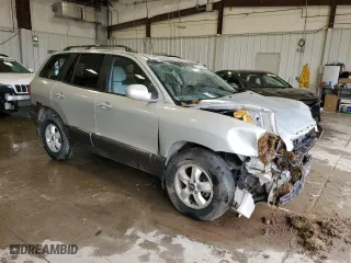 2006 Hyundai Santa Fe GLS with VIN KM8SC73E06U073883, listed as a Copart auction lot 51303995 with 0 mi miles and Non Repairable. Bid and sale history available at carsss.com. Image 4.