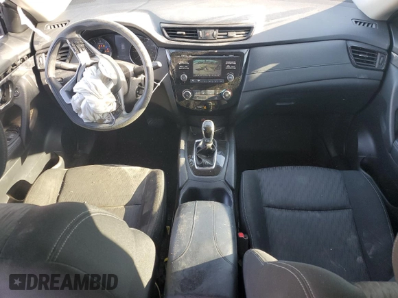 2017 Nissan Rogue S with VIN KNMAT2MV2HP508065, listed as a Copart auction lot 55185215 with 88,076 mi miles and Salvage title. Bid and sale history available at DreamBid. Image 8.