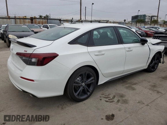 2025 Honda Civic Si with VIN 2HGFE1E52SH475185, listed as a Copart auction lot 55272065 with 117 mi miles and Salvage Title. Bid and sale history available at DreamBid. Image 3.