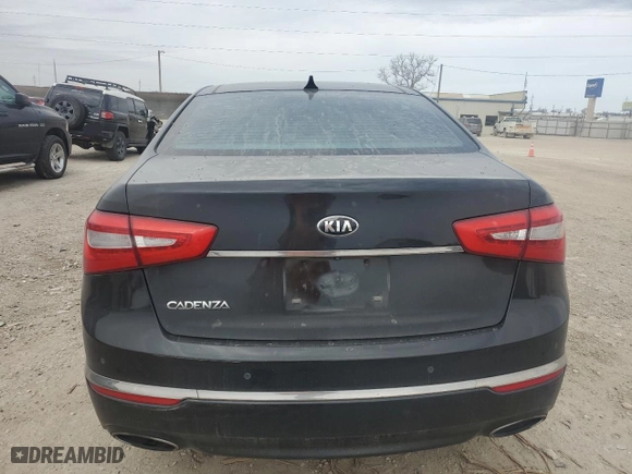2014 Kia Cadenza Premium with VIN KNALN4D75E5120526, listed as a Copart auction lot 47042555 with 132,230 mi miles and Salvage Title. Bid and sale history available at carsss.com. Image 6.