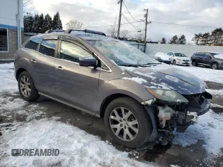 2007 Mazda CX-7 Sport with VIN JM3ER29L970146144, listed as a Copart auction lot 89324245 with 148,813 mi miles and Salvage Title. Bid and sale history available at carsss.com. Image 4.