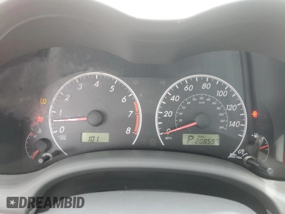 2010 Toyota Corolla with VIN 1NXBU4EE9AZ193022, listed as a Copart auction lot 61753695 with 208,597 mi miles and Salvage title. Bid and sale history available at DreamBid. Image 9.