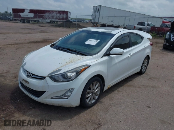 2015 Hyundai Elantra SE with VIN 5NPDH4AE1FH592015, listed as a IAAI auction lot 42769416 with 153,526 mi miles and . Bid and sale history available at DreamBid. Image 2.