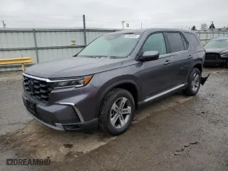 2025 Honda Pilot EX-L with VIN 5FNYG1H44SB040047, listed as a Copart auction lot 43359925 with 4,896 mi miles and Salvage Title. Bid and sale history available at carsss.com. Image 1.