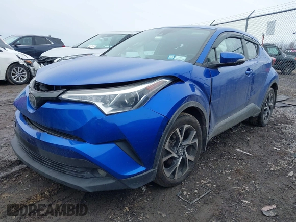 2018 Toyota C-HR XLE with VIN NMTKHMBXXJR001608, listed as a IAAI auction lot 41785723 with 138,047 mi miles. Bid and sale history available at carsss.com. Image 2.