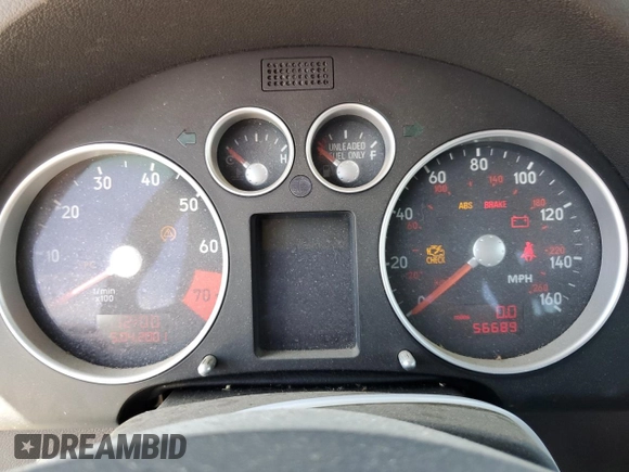 2001 Audi TT with VIN TRUUT28N611007055, listed as a Copart auction lot 49467645 with 56,689 mi miles and Non Repairable. Bid and sale history available at carsss.com. Image 9.