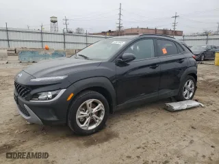 2023 Hyundai Kona SEL with VIN KM8K6CAB1PU063602, listed as a Copart auction lot 43431645 with 0 mi miles and Salvage Title. Bid and sale history available at carsss.com. Image 1.