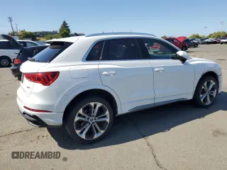 2021 Audi Q3 S line Premium Plus with VIN WA1EECF36M1129591, listed as a Copart auction lot 54921935 with 109,365 mi miles and Salvage title. Bid and sale history available at DreamBid. Image 3.