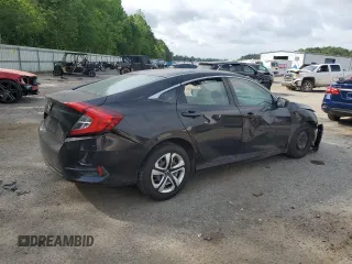 2018 Honda Civic Sedan LX with VIN 2HGFC2F50JH582244, listed as a Copart auction lot 53786895 with 0 mi miles and Salvage Title. Bid and sale history available at carsss.com. Image 3.