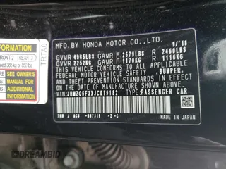 2018 Honda Clarity Plug-In Hybrid Touring with VIN JHMZC5F3XJC019182, listed as a Copart auction lot 43021054 with 141,579 mi miles. Bid and sale history available at carsss.com. Image 12.