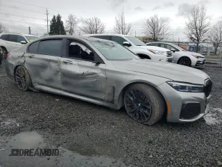 2020 BMW 7 Series 750i xDrive with VIN WBA7U2C00LGJ59975, listed as a Copart auction lot 48172775 with Not provided miles and Salvage title. Bid and sale history available at DreamBid. Image 4.