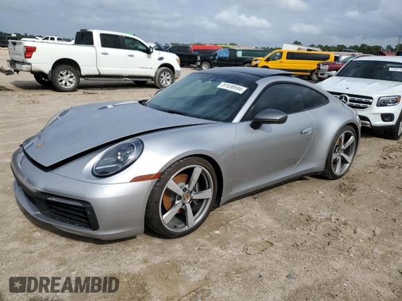 2024 Porsche 911 Carrera with VIN WP0AA2A96RS207083, listed as a Copart auction lot 81538594 with 5,237 mi miles and Salvage Title. Bid and sale history available at carsss.com. Image 1.