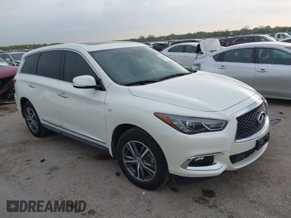2020 Infiniti QX60 Pure with VIN 5N1DL0MN2LC531102, listed as a IAAI auction lot 41918887 with 55,284 mi miles and . Bid and sale history available at DreamBid. Image 1.