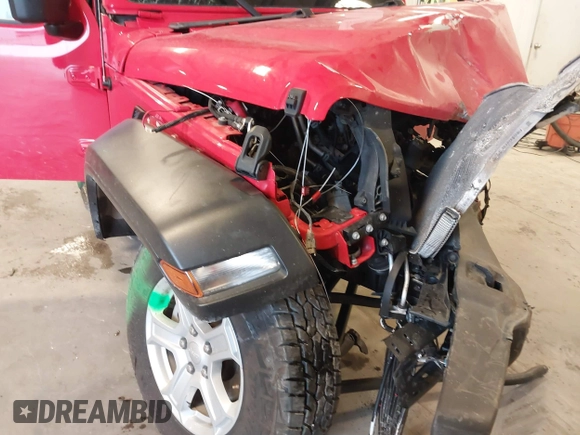 2019 Jeep Wrangler Sport S with VIN 1C4GJXAG4KW646013, listed as a IAAI auction lot 41556750 with 44,911 mi miles and . Bid and sale history available at DreamBid. Image 6.