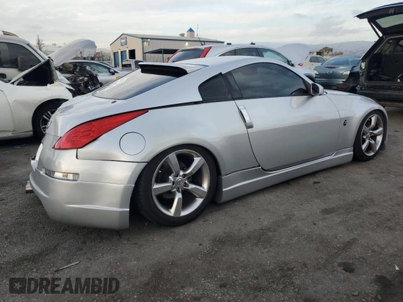 2006 Nissan 350Z Touring with VIN JN1AZ34D86M312967, listed as a Copart auction lot 41336695 with 193,652 mi miles and Salvage Title. Bid and sale history available at carsss.com. Image 3.