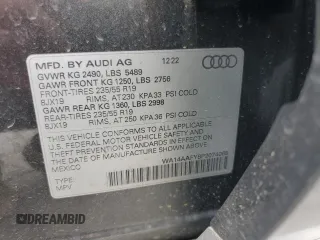 2023 Audi Q5 Sportback S line Premium with VIN WA14AAFY8P2074065, listed as a Copart auction lot 56874145 with 16,659 mi miles and Salvage title. Bid and sale history available at DreamBid. Image 12.