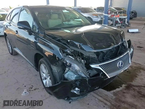 2010 Lexus RX 450h with VIN JTJZB1BA8A2001588, listed as a Copart auction lot 50193885 with 140,248 mi miles and Salvage Title. Bid and sale history available at DreamBid. Image 11.