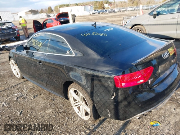 2014 Audi S5 Premium Plus with VIN WAUCGAFR1EA042566, listed as a IAAI auction lot 41632080 with 116,224 mi miles. Bid and sale history available at carsss.com. Image 3.