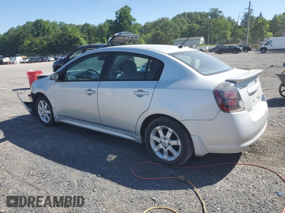 2012 Nissan Sentra SR with VIN 3N1AB6AP3CL622096, listed as a Copart auction lot 57692185 with 42,723 mi miles and Salvage title. Bid and sale history available at DreamBid. Image 2.
