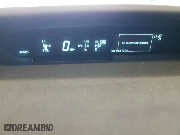 2010 Toyota Prius II with VIN JTDKN3DUXA0221857, listed as a Copart auction lot 53440815 with 223,122 mi miles and Non Repairable. Bid and sale history available at DreamBid. Image 9.