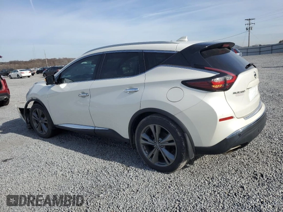 2019 Nissan Murano SL z VIN 5N1AZ2MJ2KN130033, wystawiony jako Copart lot #83350424 z przebiegiem 108 054 mil mil oraz Szkoda całkowita • Salvage title. Historia ofert i sprzedaży dostępna na DreamBid. Obrazek 2.