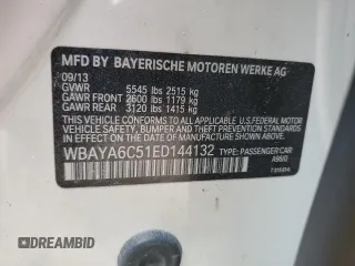 2014 BMW 7 Series 740i z VIN WBAYA6C51ED144132, wystawiony jako Copart lot #55131365 z przebiegiem 116 826 mil mil oraz Szkoda całkowita • Salvage title. Historia ofert i sprzedaży dostępna na DreamBid. Obrazek 12.
