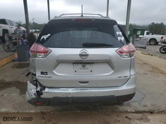 2016 Nissan Rogue SV with VIN 5N1AT2MV9GC919920, listed as a Copart auction lot 51874125 with 107,323 mi miles and Salvage Title. Bid and sale history available at carsss.com. Image 6.