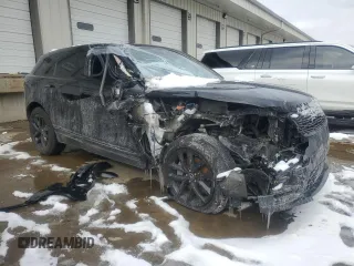 2025 Land Rover Range Rover Velar Dynamic SE with VIN SALYL2EX2SA394053, listed as a Copart auction lot 45710415 with 3,540 mi miles and Salvage title. Bid and sale history available at DreamBid. Image 4.