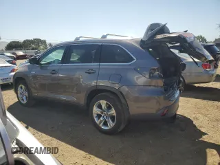 2016 Toyota Highlander Limited with VIN 5TDDCRFH0GS018466, listed as a Copart auction lot 55974825 with 136,099 mi miles and Salvage title. Bid and sale history available at DreamBid. Image 2.