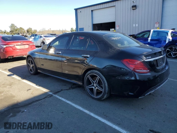 2016 Mercedes-Benz C 450 AMG with VIN 55SWF6EB9GU126292, listed as a Copart auction lot 43667945 with 126,767 mi miles and Clean Title. Bid and sale history available at carsss.com. Image 2.